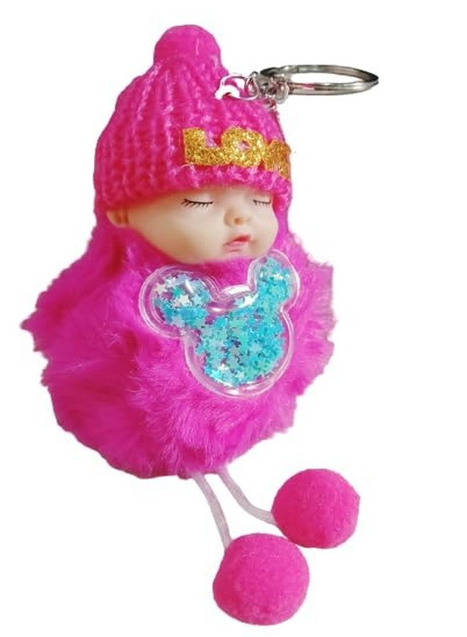 ZOKCY 2 in 1 ( 2 Water Mobile Game + 2 Cute Small Love Doll Keychain) Water Mobile Phone Ring Game Playing Indoor Toys/Cute Sleeping Love Doll Keychain - Image 3